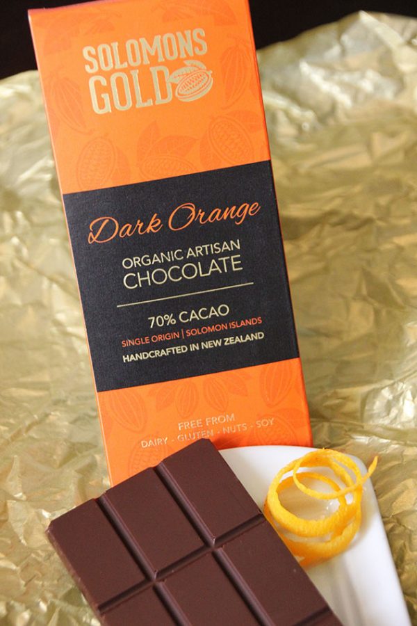 Solomons Gold Dark Orange Chocolate Bar with rind Whistler Foods